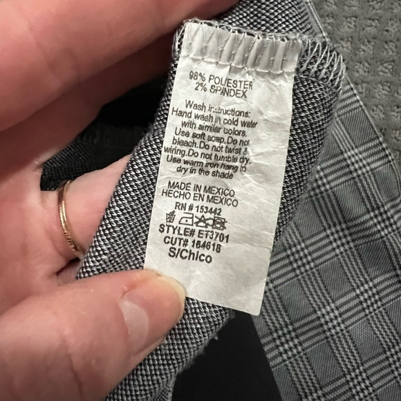 Houndstooth Black and White Striped POWER Suit - Small - Picture 3 of 3